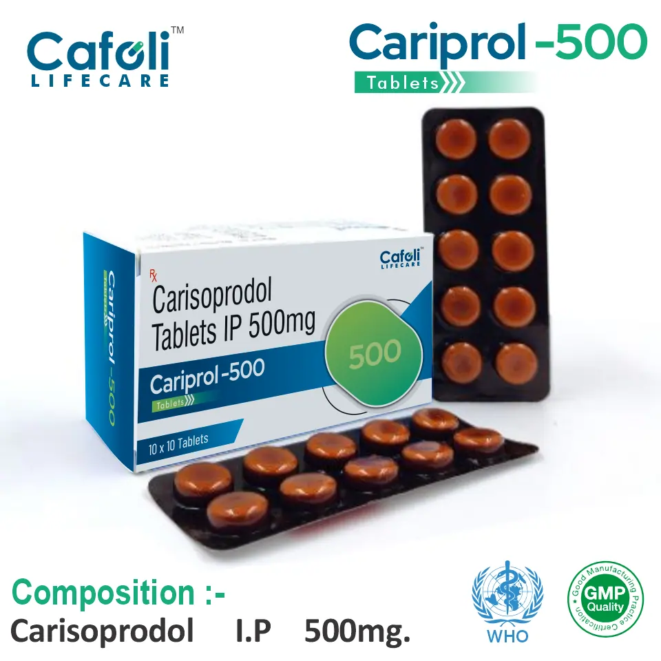 Carisoprodol 500mg Tablet Packaging